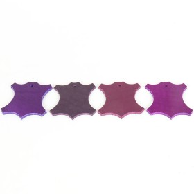 Leder Meterware in Purple Sonderfarbe