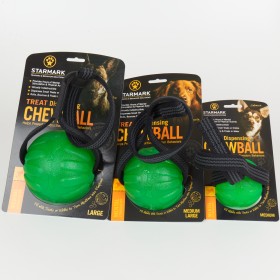 Starmark Chewball grün mit gummierten Wurfband ohne Handschlaufe